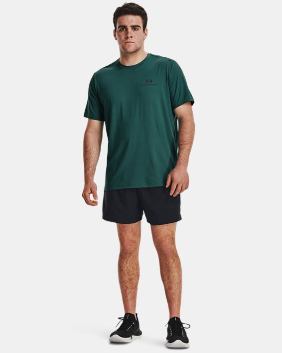 Men's UA RUSH™ Energy Short Sleeve in Green image number 2